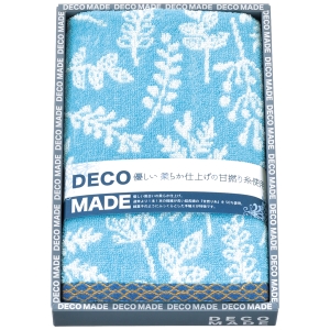 DECO MADE DMリーバス フェイスタオル ブルー【rm24006fcb080】