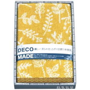 DECO MADE DMリーバス フェイスタオル イエロー【rm24006fcb092】