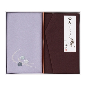 刺繍入り金封包み&金封ふくさ 紫【rm24a063gc048】