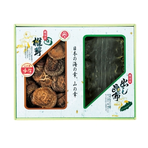 国内産 原木香信椎茸・昆布詰合せ【rm24a198gc014】