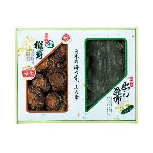 国内産 原木香信椎茸・昆布詰合せ【rm24a198gc026】